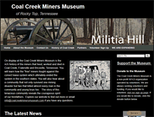 Tablet Screenshot of coalcreekminersmuseum.com